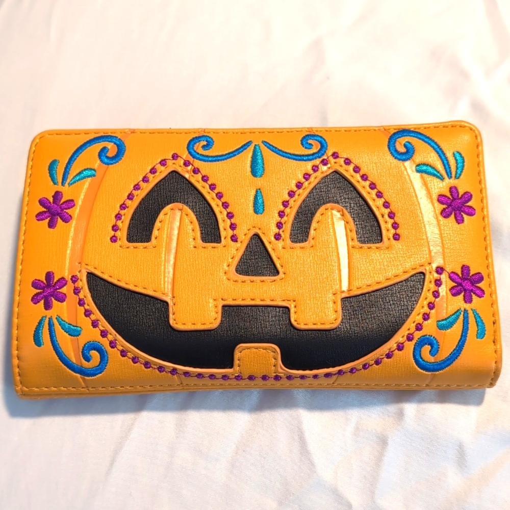 Loungefly Halloween Pumpkin Flap Wallet